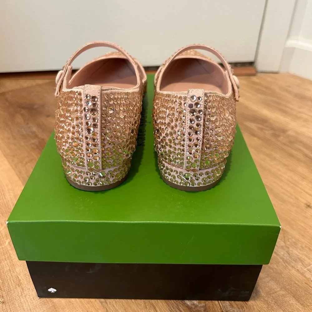 Kate Spade Maya Crystal Flat in Mochi Pink size 9.5 - Picture 13 of 17